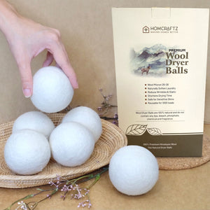 
                  
                    Wool Dryer Balls with Cedar Wood & Eucalyptus Essential Oils
                  
                