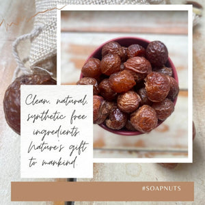 
                  
                    Soap Nuts with Dried Rose Petals
                  
                