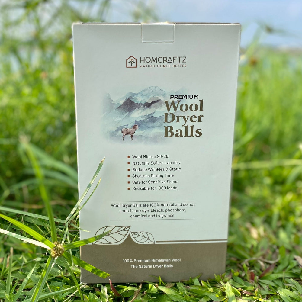 Wool Dryer Balls with Cedar Wood & Eucalyptus Essential Oils – HomCraftz